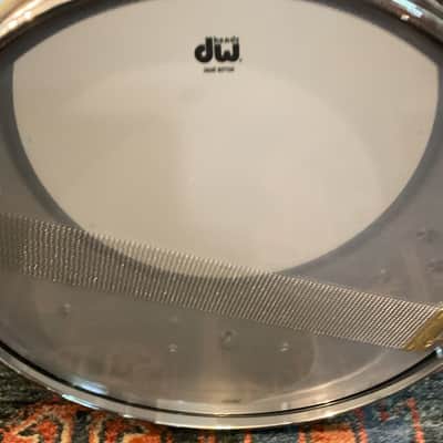 DW Collector's Series Brass 6.5 x 14 inch Snare Drum - Black Nickel image 9