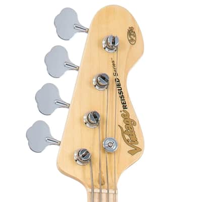 Vintage VJ74MVW ReIssued Maple Fingerboard Vintage White image 6