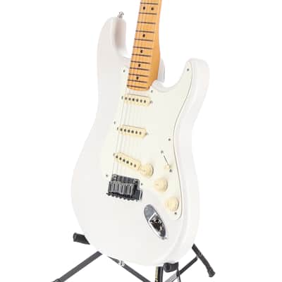 Fender Certified Pre-Owned American Ultra Luxe Vintage '50s Stratocaster, Maple Fingerboard, White Blonde (H8) (09252) image 4