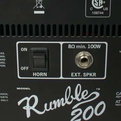 Fender - Rumble 200 1x15 Solid-State Bass Combo Amplifier - USED image 5