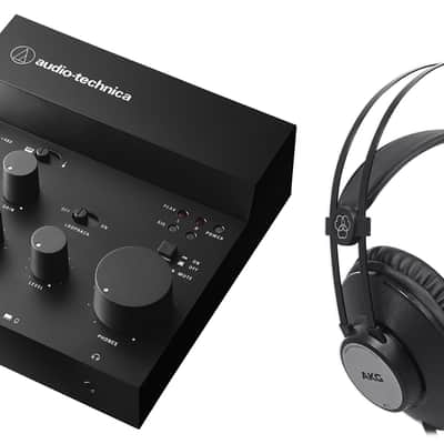 Audio Technica AT-UMX3 Live Stream Audio Recording USB Mixer+AKG Headphones image 1
