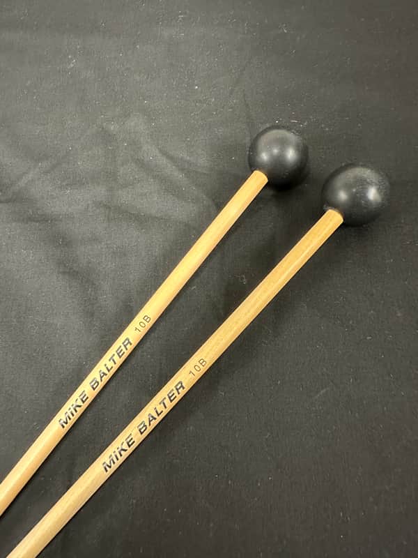 Mike Balter 10B Xtra Hard Mallets, 1" Phenolic on Birch Handles - NEW #1 image 1