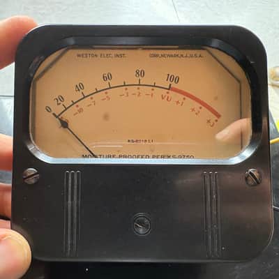 Vintage analog VU meter Weston, Ampex 350, 351, Collins, Simpson, Western Electric console image 1