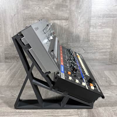 Dual Tier Stand for Roland Boutique Series Modules - Color BLACK - by KZcraftworks - US Seller image 2