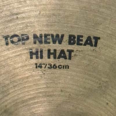 Zildjian New Beat 14" Hi-Hats Hi Hat Cymbals Vintage 70s 80s 1000 1400 Grams image 5