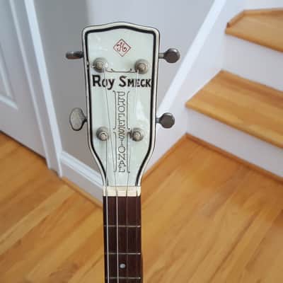 Harmony Roy Smeck Professional Tenor Guitar 1930s - Sunburst Mahogany image 21