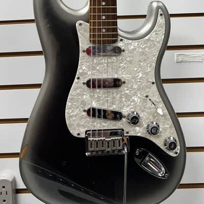 Fender Squier Standard Stratocaster 1998-2020- Satin Pewter Metallic with Hard Case image 1