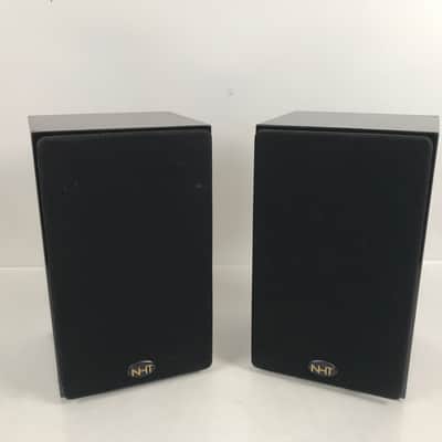 Vintage NHT Super Zero A450 Bookshelf Speakers Piano Black image 3