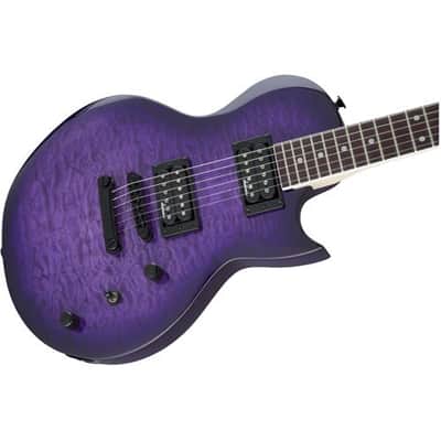 Jackson JS Series Monarkh SC JS22 Quilt Maple Guitar, Amaranth Fingerboard, Transparent Purple Burst image 6