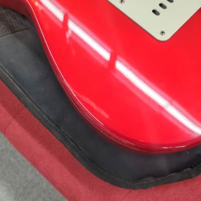Fender California Stratocaster with Maple Fretboard with Gigbag 1997 - Candy Apple Red image 16
