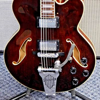 2002 Ibanez Artcore AFS75T Hollowbody w/ Vibrato! Transparent Brown! VERY NICE! image 2