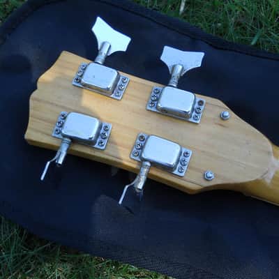 Vintage 60s Kimberly Bass Guitar, Japan, Ventures, Open Book Headstock, 25" Scale image 11