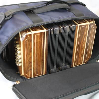 NEW Blue Fuselli Soft Case Gig Bag for Bandoneon Concertina 18" x 10.75" x 10.25" image 2
