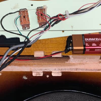 2012 Fender Pawn Shop Reverse Jaguar 32” Scale Bass Sunburst Upgraded Active Electronics & Coil Tap + TKL Case image 23