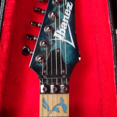 1991 Ibanez JEM 77 BFP Blue Floral Pattern Steve Vain Collectable Clean Board image 11