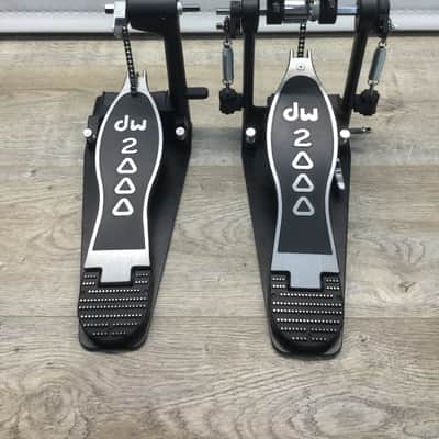 DW 2000 Series Double Bass Drum Pedals w/ Gibraltar Tennis Ball Beaters image 2