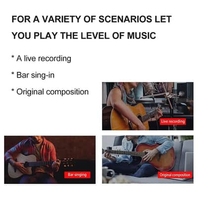 justpro MTP-11/12 Acoustic Guitar passive Pickup Set Magnet Soundhole Steel String Guitar Pick Up Tail Pin Audio Output Ballad Play Sing,price include the import duty to US buyer image 6