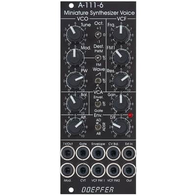 Doepfer A-111-6V Mini Synthesizer Vintage (Black) - Voice Modular Synthesizer image 1