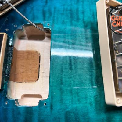 2017 Gibson ES-335 Figured Aquamarine OHSC image 14