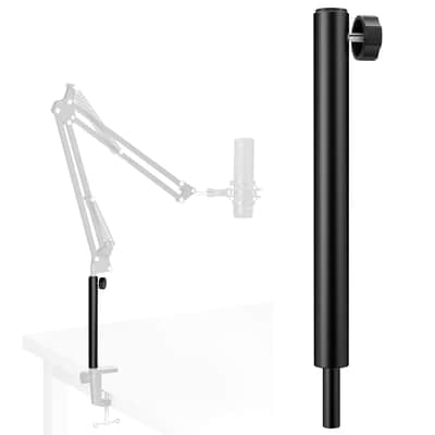 Microphone Boom Arm Extension Tube Aluminum Alloy Mic Stand Extension Riser Desk Mount Mic Arm Extension Rod For Microphone Suspension Boom Scissor Arm Stand Holder image 1