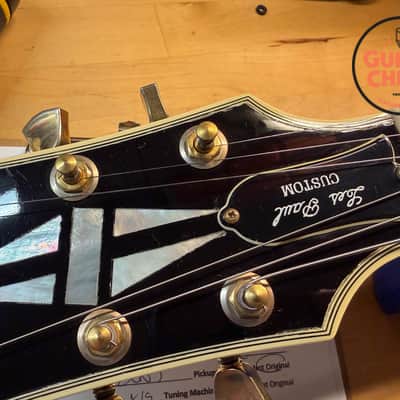 2002 Gibson Les Paul Custom Black Beauty Ebony EMG 81/85 w/ Gibson HSC image 16