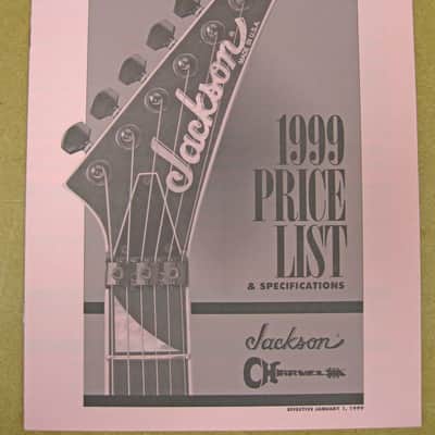 1999 Charvel / Jackson Price List image 1