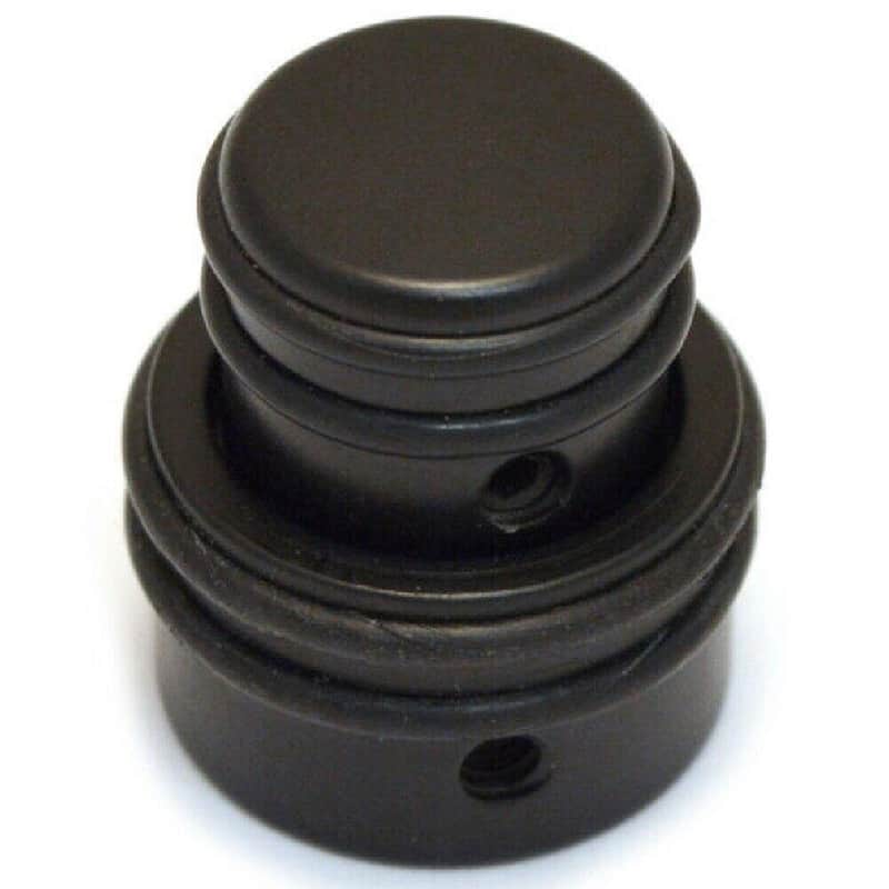 NEW Hipshot Stacked No-Slip O-Ring Knob for Guitar/Bass 6mm/8mm Shafts - BLACK image 1