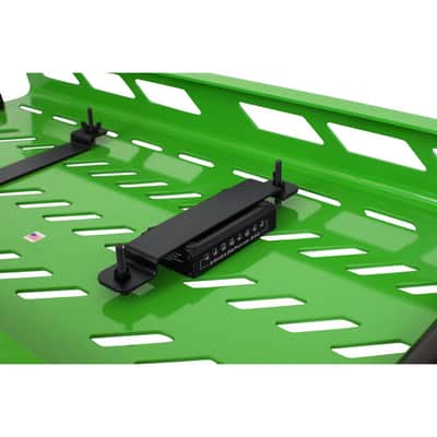 Gator Screamer Green Extra Large aluminum pedal board w/ carry bag and bottom mounting power supply bracket. Power supply not included. GPB-XBAK-GR image 9
