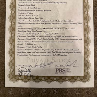PRS Paul's 85 Private Stock Electric Tiger Glow image 24