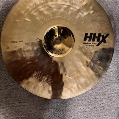 Sabian 14" HHX Medium Hi-Hat Cymbals (Pair) 2001 - Present - Brilliant image 2
