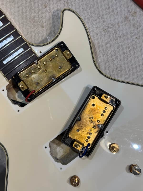 Blitz Les Paul Custom by Aria Pro II, 1992 Vintage White, Made in