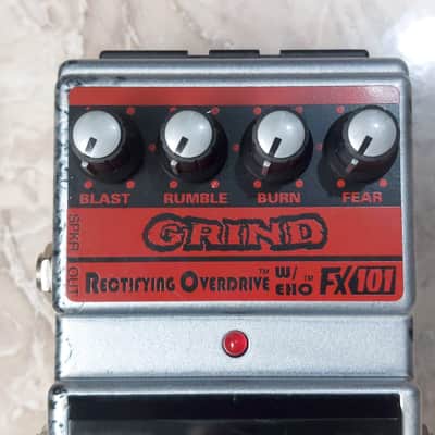 DOD FX101 Grind Rectifying Overdrive [NOS - New Old Stock Complete] 1996 - 1998 - Grey Silver Black Airbrush and Red image 8
