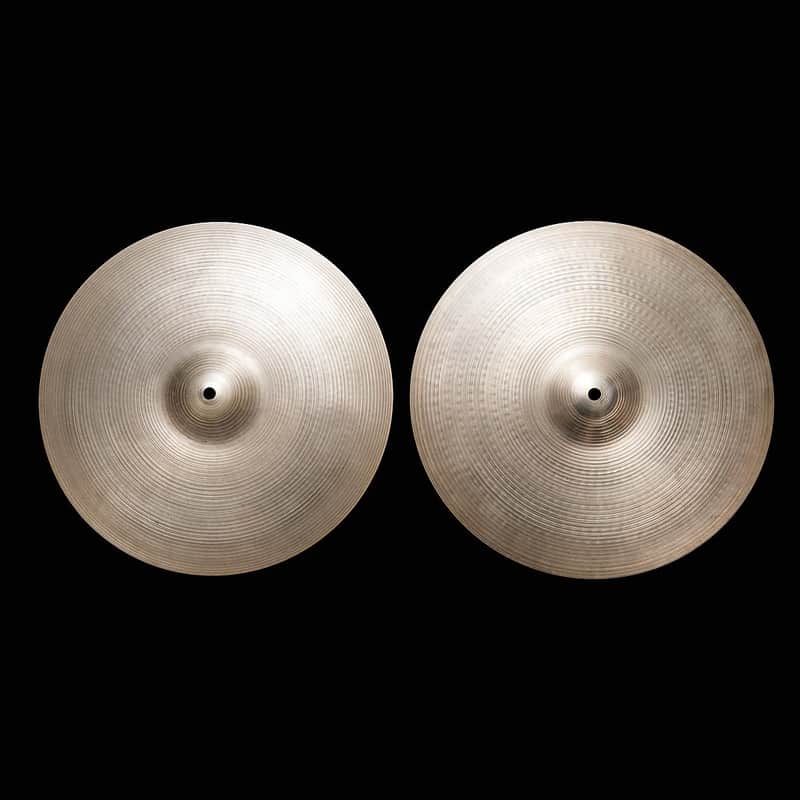 A. Zildjian 15" Hollow Logo New Beat Hi-Hat Cymbals (Pair) 1978 - 1982 image 1