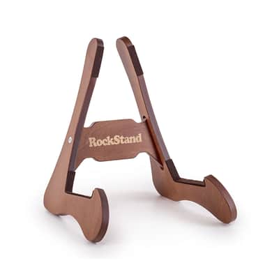 RockStand Wood A-Frame Stand - Acoustic Guitar & Bass - Dark Brown image 2