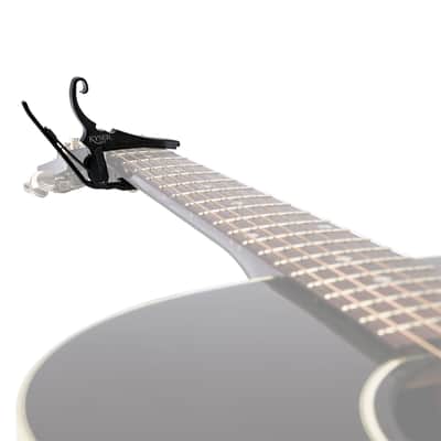 Immagine KG6LTA Quick Change Low Tension Acoustic / Electric Matte Blackout Kyser - 3