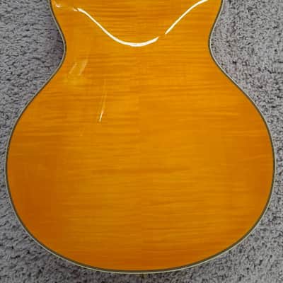 D'Angelico Excel DC Semi-Hollow Body Electric Guitar w/Hard Case Vintage Natural image 5