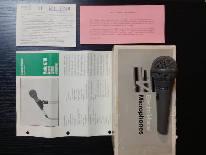 Electro-Voice EV 671BL Cardioid Dynamic Microphone Low Z Vintage 1980's *** FREE SHIPPING *** image 1