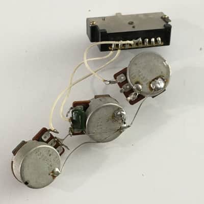 1991 Complete Vintage Fender Japan Strat Wiring Harness Pots MIJ Relic YM50 Switch 62 image 3