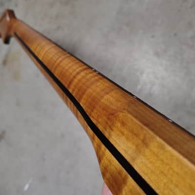 Flame Roasted Maple Strat Neck fits fender Stratocaster body 22 frets image 10