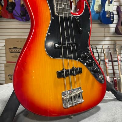 Fender Rarities Series Flame Ash Top Jazz Bass - Plasma Red Burst w/ OHSC & PLEK*D #862 image 1
