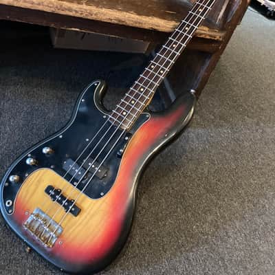 Fender Precision bass left-handed 1975 - Sunburst image 12