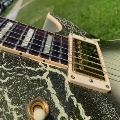 Gibson Custom Shop Les Paul Standard Gold Sparkle Roadshow - Toasted Marshmallow image 6