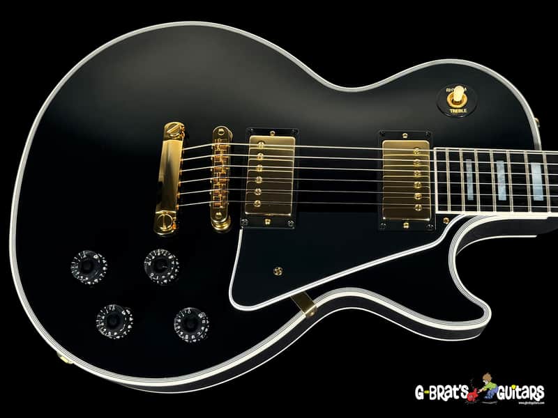 2026 Gibson Les Paul Custom 25-1/2" Long Scale Custom Shop Gloss ~ Ebony image 1
