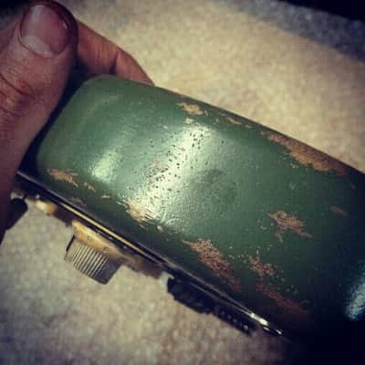 201707 :: Baldman's Relic "We Want You!" Stratocaster in Army Green :: Aged Vintage Roadworn image 14