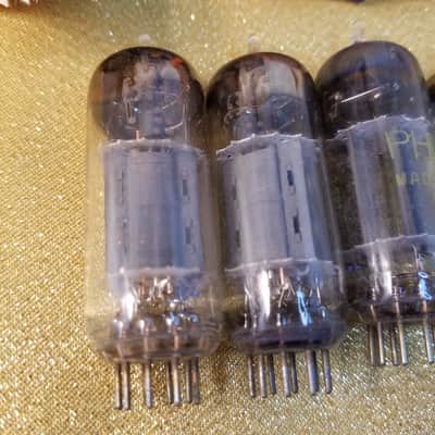G.E ONE (1) 12BH7A tNOS AT1000 TESTED Balanced! PI Vacuum Tube T2 curved plate big etch 12BH7 dual triode 1953-1961 image 3