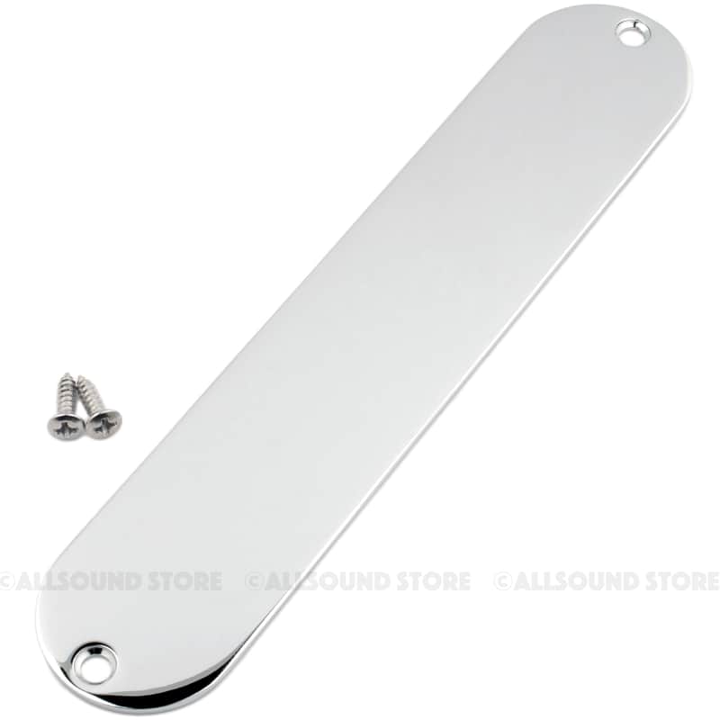 BLANK, NO HOLE Steel Control Plate for Fender Telecaster Tele Guitar - CHROME image 1