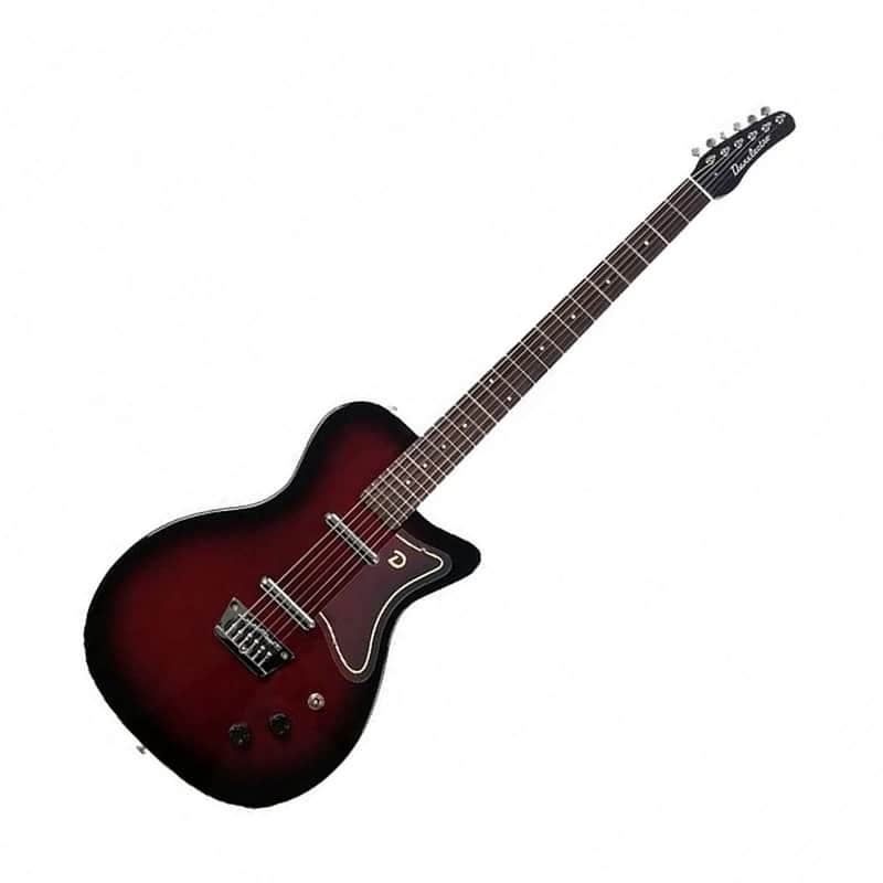 Danelectro 56 Baritone Electric Guitar, Red Burst image 1