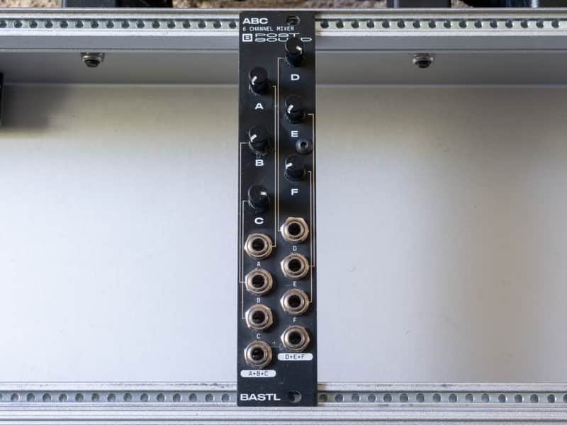 BASTL Instruments ABC Simple 6-Channel Signal Mixer - Black image 1
