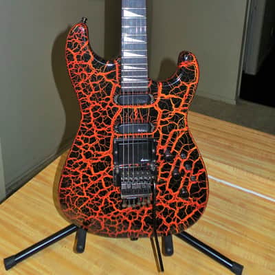 Charvel Model 4 1987-1988 Lava Crackle image 1