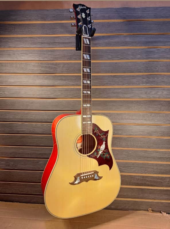 Gibson Dove - Antique Natural Gloss- Bone nut and Saddle - Professional Set up - Free shipping image 1